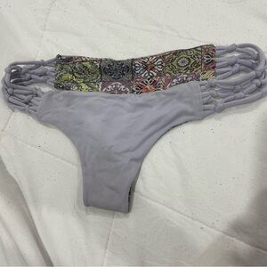 San Lorenzo Multicolor and Gray Bikini Bottom